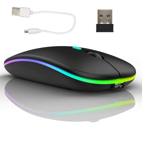 2.4 GHz Cordless Wireless Optical Mouse Mice Laptop PC Computer + USB Receiver - Picture 3 of 16