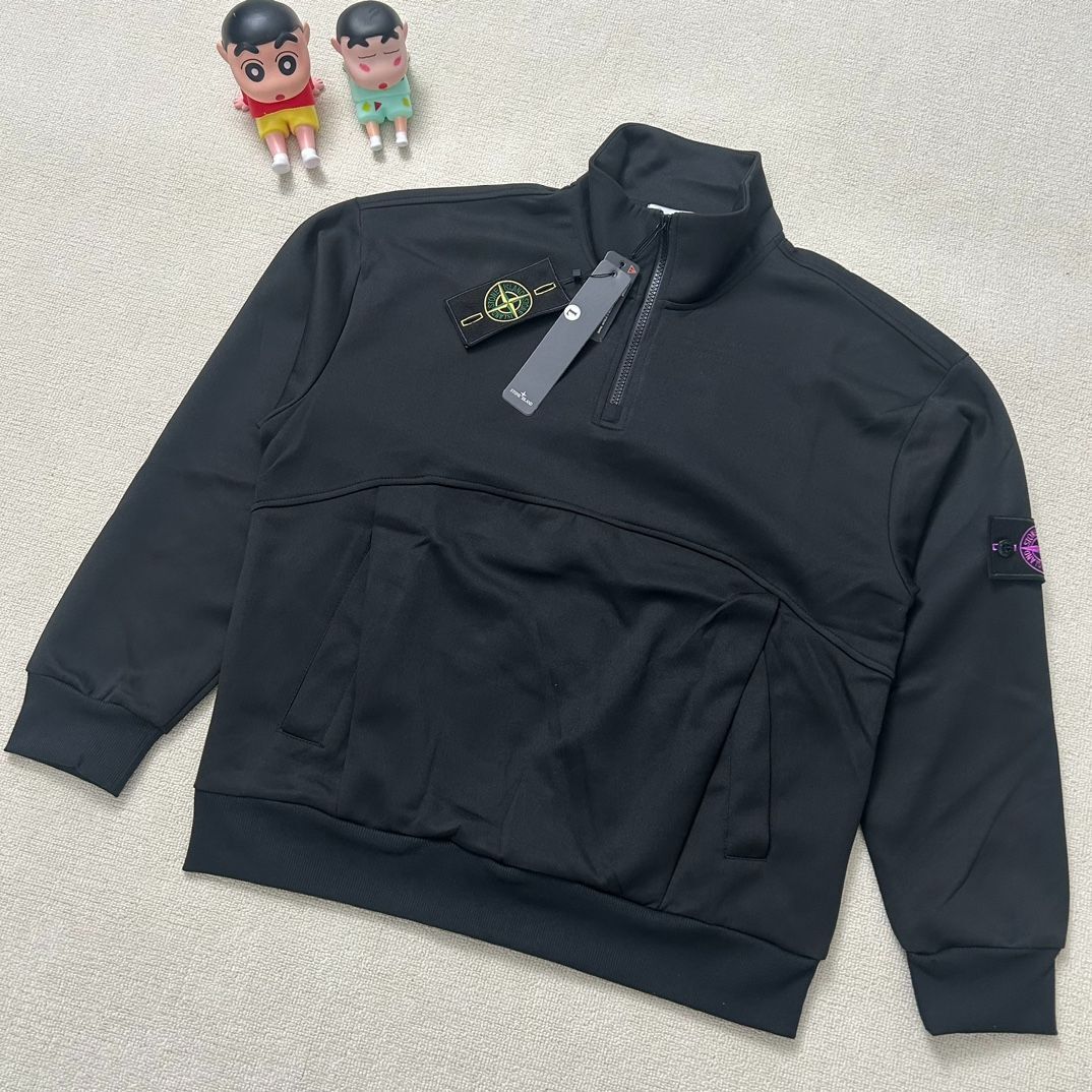 see description size M-2XL Stone Island Half Zip Double Label