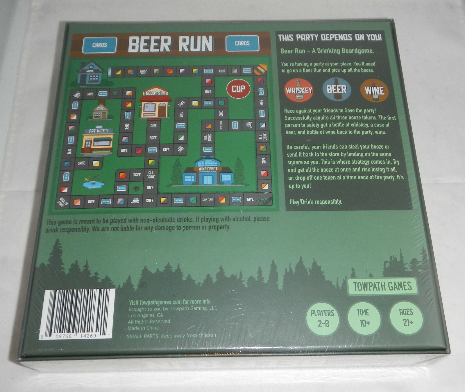 NEW Beer Run Adult Drinking Party Board Game for Parties by Towpath Games  608766142691 | eBay