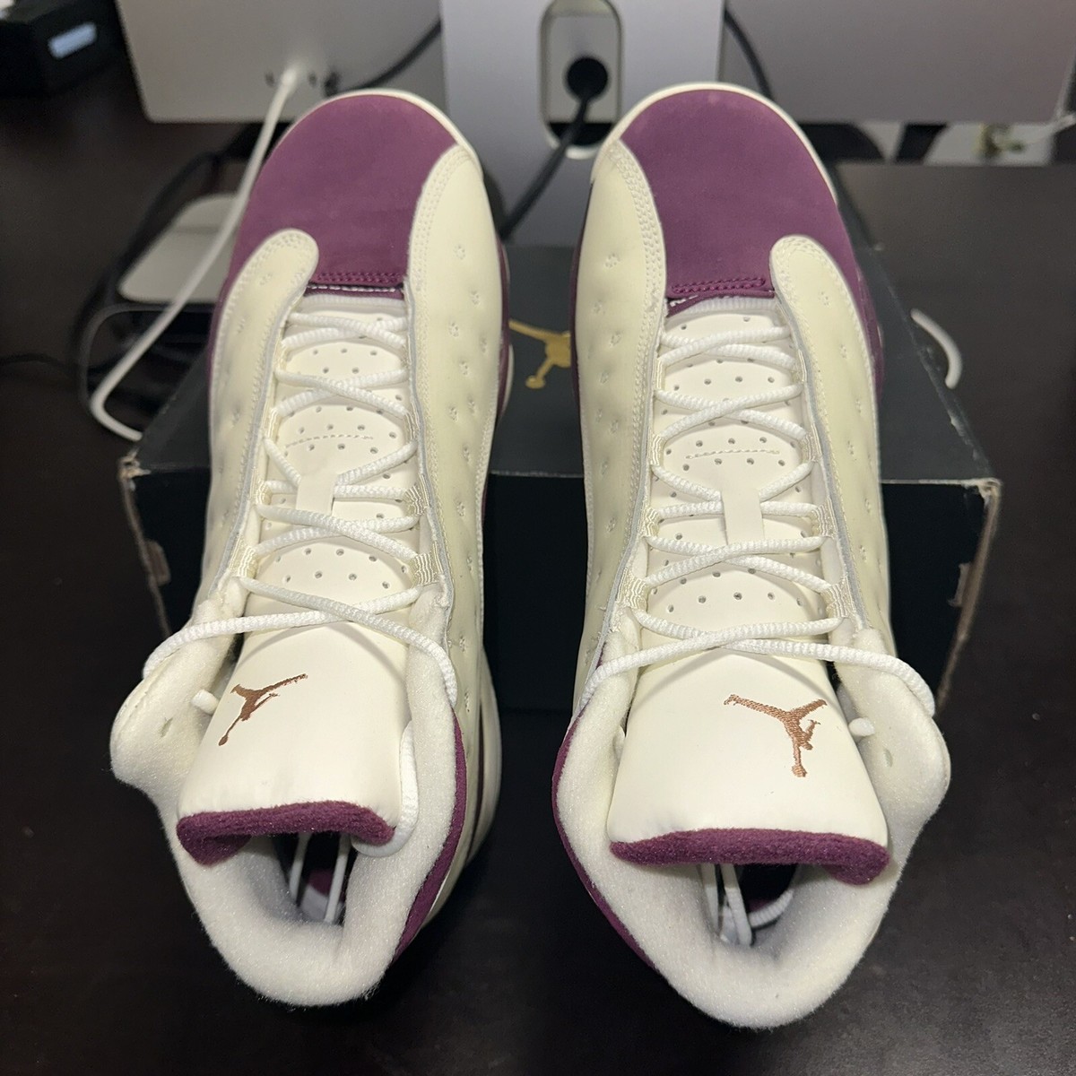 Size 8Y (9.5W) - Jordan 13 Retro Bordeaux Sail 439358-112 | eBay display picture 1