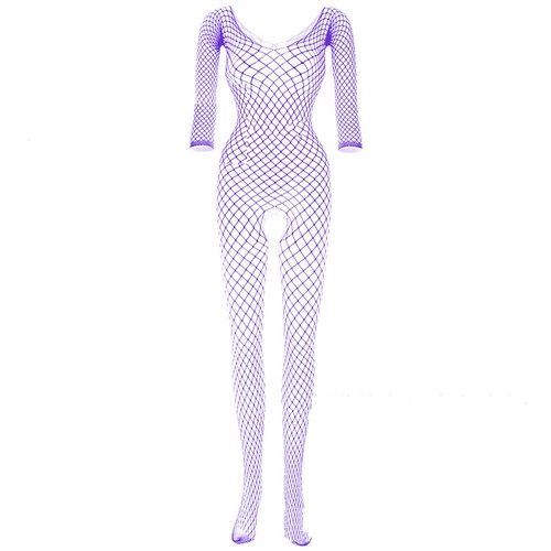 Damen Bodystockings Transparent Fischnetz Dessous Bodycon Minikleid Nachtw?sch^ - Picture 23 of 52