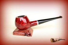 HAND MADE WOODEN TOBACCO SMOKING PIPE BRUYERE 73 Red Light  Briar  + BOX