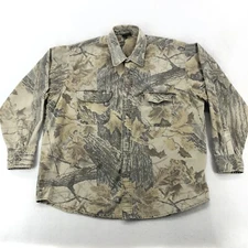Vtg Spartan Realtree Camo Hunting Shirt Adult Size XL Long Sleeve Cotton Blend