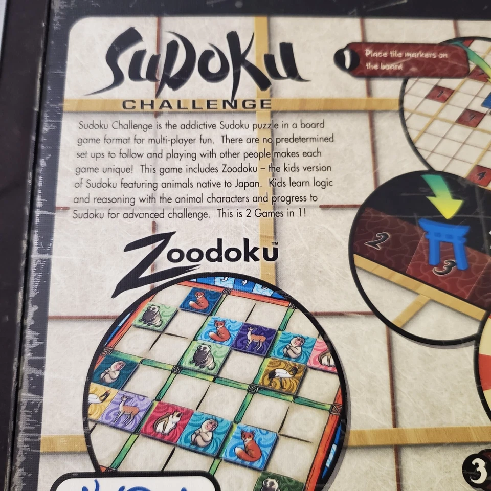 Sudoku Challenge Board Game Zoodoku For Kids Simplyfun Complete Numbers Game - Image 4 of 4