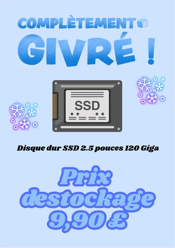 Disque dur SSD 120-128 Go, 2.5 pouces, d'occasion , testé ok , garantit 2 mois