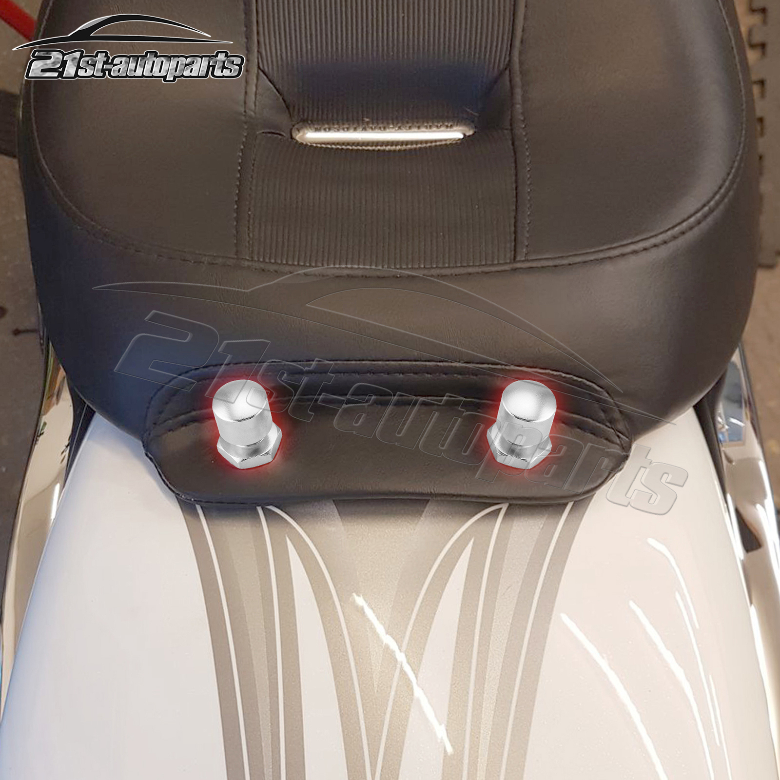 2x Rear Fender Solo Seat Mount Nuts For Harley Softail Springer Deluxe