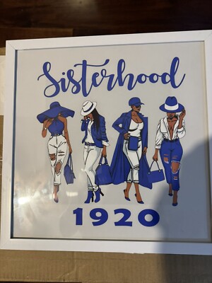 Zeta Phi Beta Sisterhood 1920 Canvas Wall Art Framed Sorority Decor