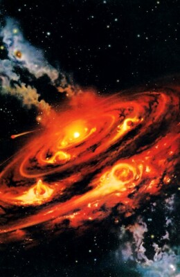 Birth of a Galaxy Poster, Space, Milky Way, Sun, Stars 