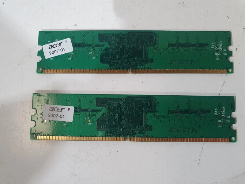 Apacer 78.91G66.9K5 240-Pin DDR2 RAM DIMM Memory Module PC2-4300 CL4 - Lot of 2 - Image 4 of 4