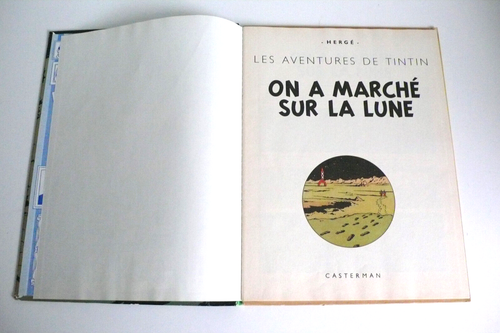 TINTIN "ON A MARCHÉ SUR LA LUNE" HERGÉ ED. 1966 DOS B 36 BON ÉTAT - Imagen 3 de 9