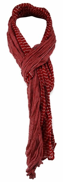 Tigertie Designer Schal In Rot Grauweiss Gemustert - Gr. 180 X 50 Cm-image