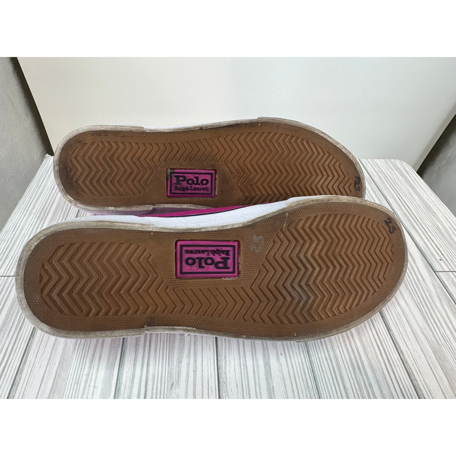 Polo Ralph Lauren Men's Size 9.5 Canvas Low-Top Faxon X Fiusha sneakers Shoes thumbnail 5