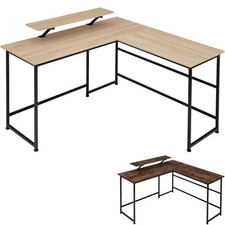 Tavolo da Computer a L Scrivania ad Angolo Mobile PC Ufficio Gaming Lavoro Casa