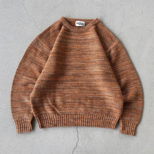 Missoni Sport Men s Vintage Long-Sleeve Knit Sweater Brown Orange From Japan