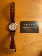 Hamilton Khaki Field Silver Mens Watch with B...