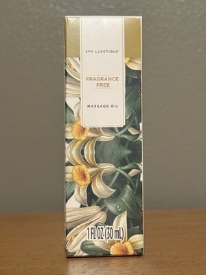 Spa Luxetique Fragrance-Free Massage Oil 1 fl oz