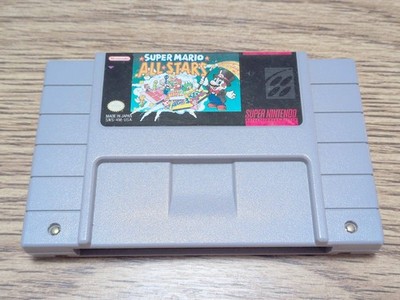 Super Mario All Stars Super Nintendo SNES Authentic - Teasted !