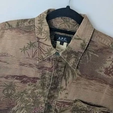 A.P.C. Botanical Shirt Men's tops, popular brands, popular designs Limited Editi