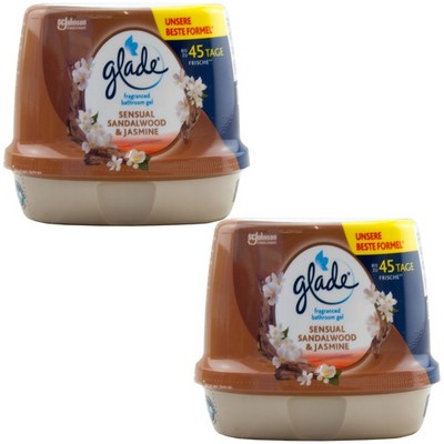 glade Lufterfrischer Duftgel Sensual Sandalwood & Jasmine 2 x 180g bis 45 Tage
