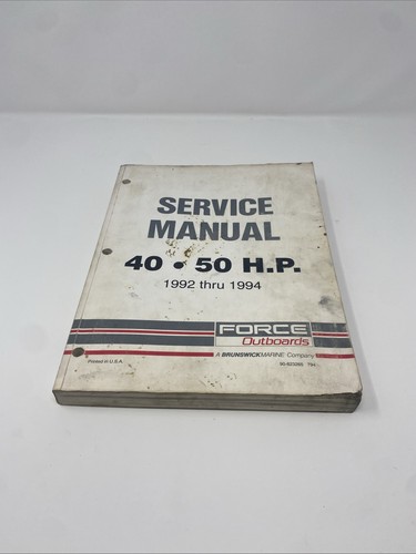 Force Outboards 40/50 HP 1992 Thru 1994 Force Engines Service Manual