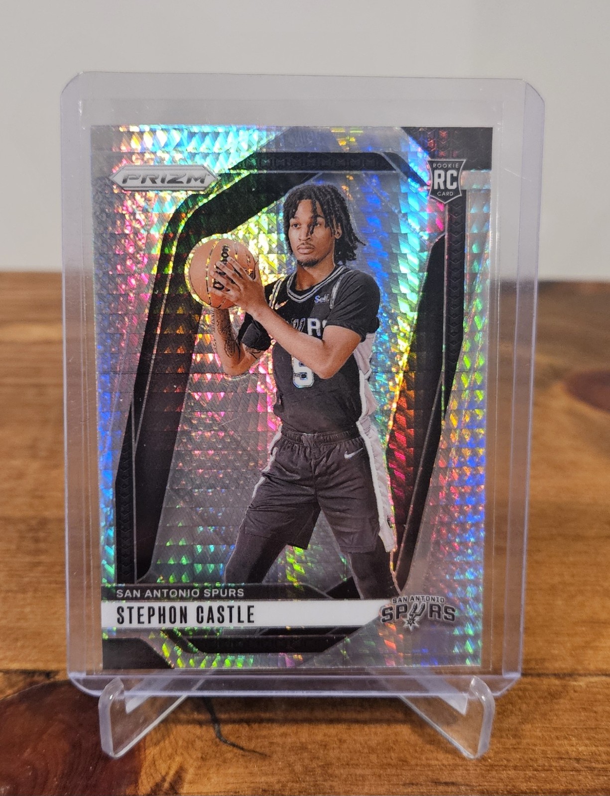 2024-25 Panini Prizm - Stephon Castle #234 Hyper Prizm (RC) Rookie Spurs