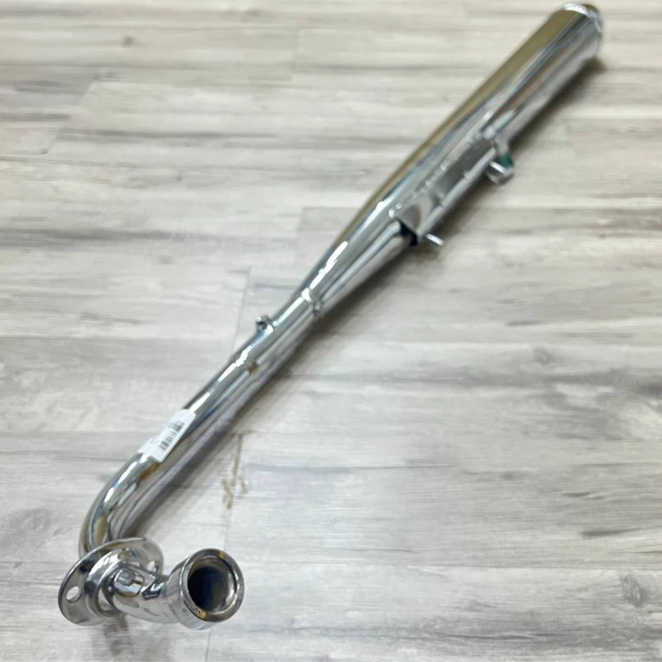 Sistema de escape de acero inoxidable para Honda C50 C70 C90 Cub 1979-1993 acabado cromado Foto 2 de 4
