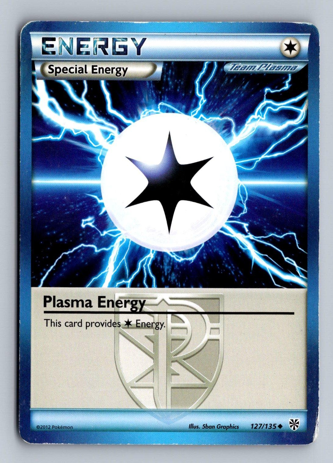 Plasma Energy 127/135 Uncommon Plasma Storm Pokemon Moderately Played