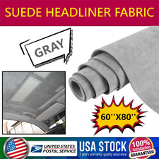 Car Suede Headliner Fabric Foam Backed Easy Recover Car Roof Trunk Lining 118mil