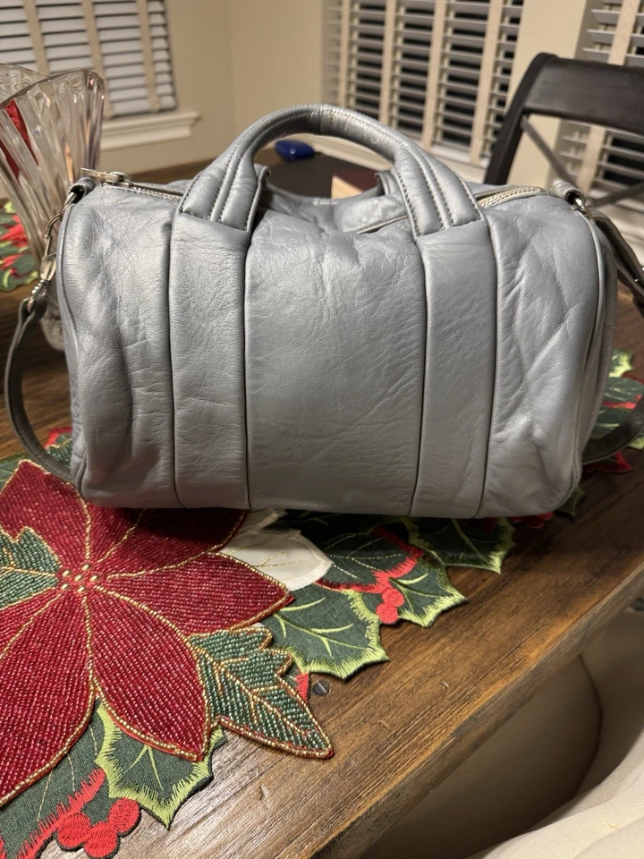 Alexander Wang Rocco Leather Shoulder Bag Duffle - Image 2 of 4