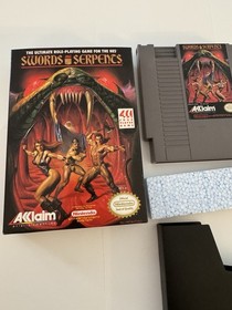 Swords and Serpents NES (Nintendo Entertainment System, 1990) CIB Near Mint!