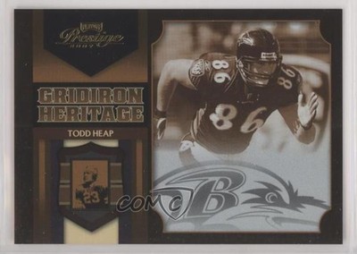 2007 Playoff Prestige Gridiron Heritage Foil 66/100 Todd Heap #GH-49 05ti