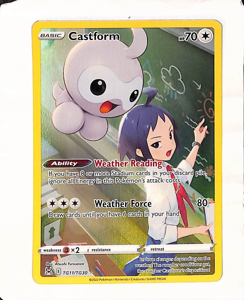 Castform Ultra Rare SWSH11: Lost Origin Trainer Gallery TG11/TG30 NM