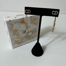 Dior Vintage Gold and Crystal Earrings