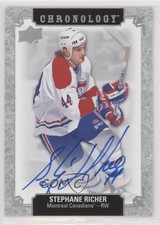 2018 Upper Deck Chronology Franchise History Stephane Richer #FH-MO-SR Auto 00b6