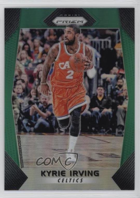 2017-18 Panini Prizm Green Prizm Kyrie Irving #192 d4y