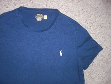 POLO Ralph Lauren navy blue custom slim fit short sleeve shirt men's M/L