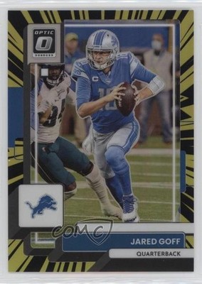 2022 Panini Donruss Optic Electricity Prizm 65/65 Jared Goff #64 0v5r