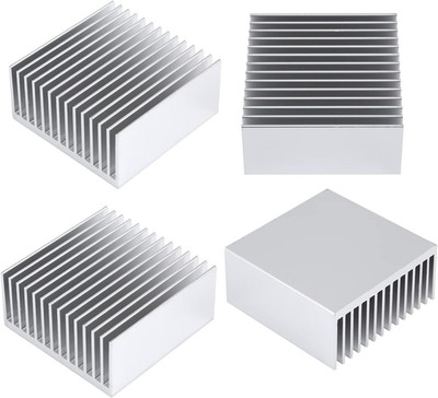 4PCS 50Mm Aluminum Heatsink 50X50X20Mm Heat Sink Kit for GPU CPU LED Chipset Coo