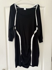 Sweater Dress Black With White Trim