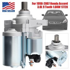 NEW Starter Fits 99-06 Honda Odyssey 98-07 Honda Accord 3.0L AUTOMATIC 17728 CCW