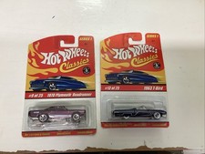 vintage hot wheels classics lot of 2 T bird, roadrunner