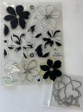 Flowers, Floral Stamp Die Set - Compare to Altenew Set-Gently Used