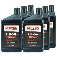 Driven Racing Oil 01506, HR4 Hot Rod Oil, Synthetic 10W-30, 6 Quarts, High Zinc