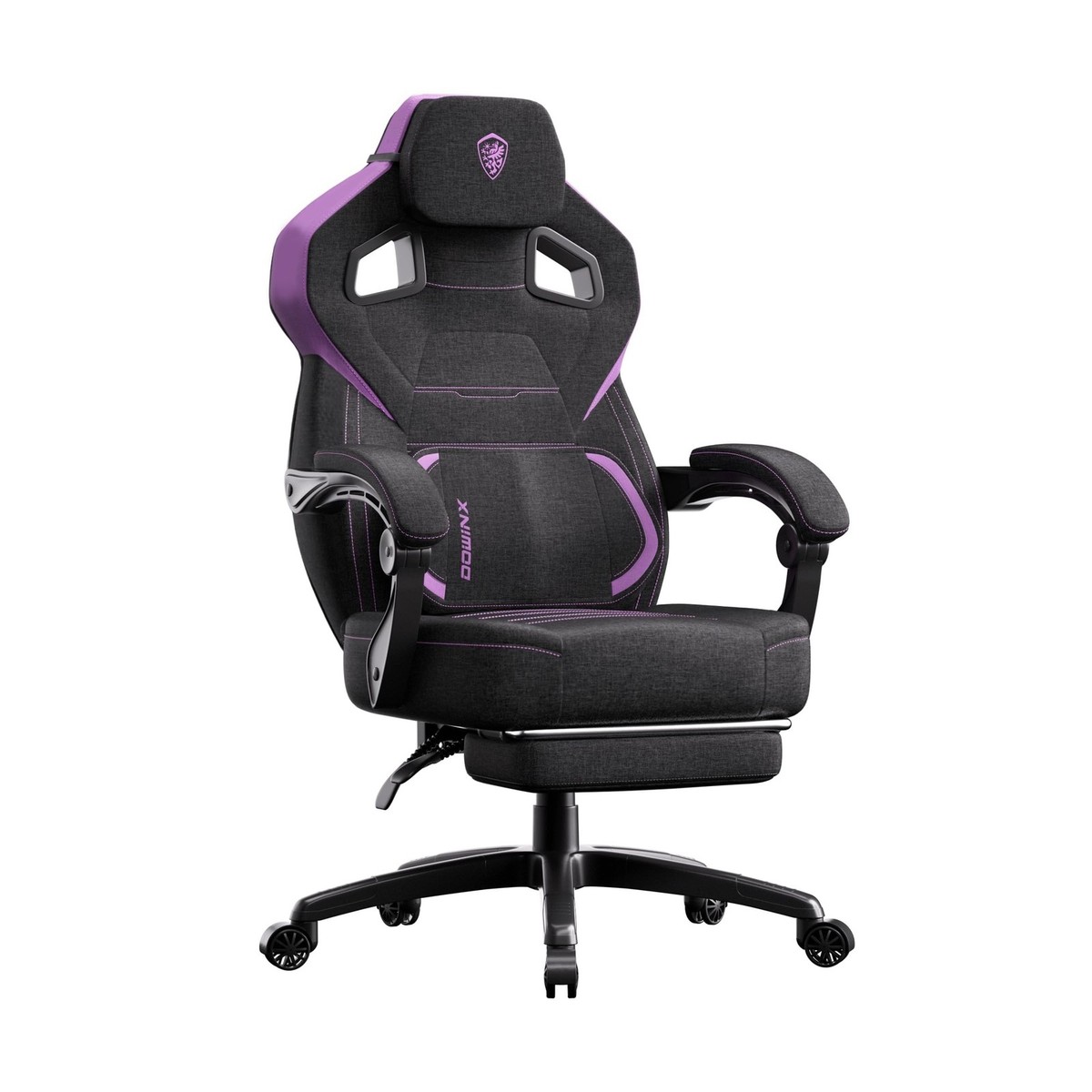 Dowinx Fabric Gaming Chair with Footrest, Big and Tall Ergonomic