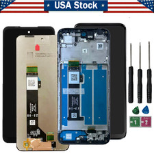 A For Motorola Moto G Play 2024 XT2413 LCD Display Touch Screen Digitizer Frame