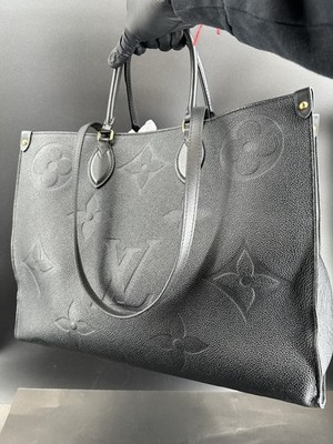 Louis Vuitton ONTHEGO GM Black Empreinte Leather Bag M44925