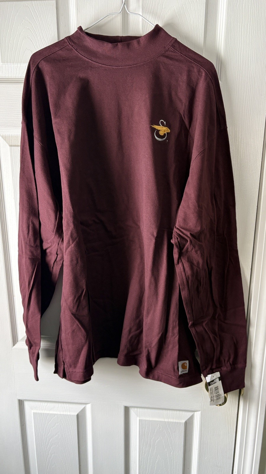 3 CARHARTT Shirt Men 2XL Mock Turtleneck Pullover Long Sleeve Cotton K203 thumbnail 2