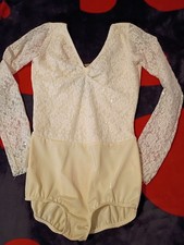 Vintage Ivory Lace Floral'Long Sleeve Bodysuit