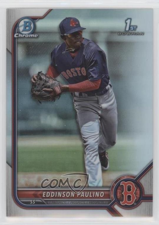 2022 Bowman Chrome Prospects Refractor 383/499 Eddinson Paulino #BCP-175 0fz3