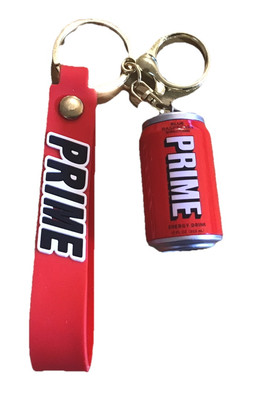 PRIME RED UNBENUTZT SCHLÜSSELANHÄNGER TRINKDOSE Armband 